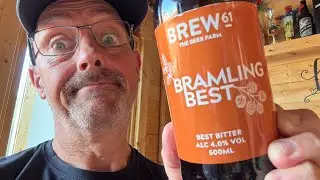 BREW 61 AWARD WINNING BREWERY Presents BRAMLING BEST 4% ABV BEST BITTER for review . ￼Cheers