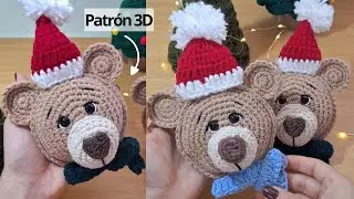 🎄🐻OSO NAVIDEÑO a CROCHET |⭐Teje esta Hermosa Colección de Navidad (modelo #1)🐻🎄😍