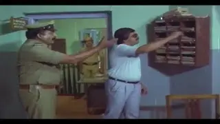 CBI Officer Shankar Nag Spot Inspection In Police Station | CBI Shankar Kannada Movie Scene