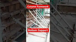 Tips : (Column Bottom Support) for Formwork/ Shutter #construction #column #shorts