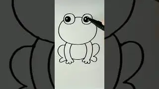 cute frog drawing 💚🐸 #drawing #creative #trending #trendingshorts #art