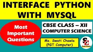 Interface Python with MYSQL | Important Question Answers | Class 12 Computer Science