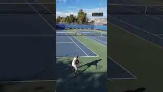Can I beat a former tennis D1 college tennis player ? Match highlights  (9:16)