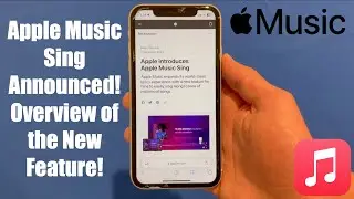 Apple Music Sing Announced! Overview of the New Release