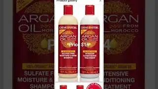 Creme of Nature Argan Oil from Morocco Sulfate-Free Moisture & Shine Shampoo & Conditioner, 2 Count