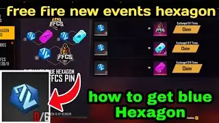 how to get blue hexagon token infree fire | free fire new events | how to collect blue hexagon in FF