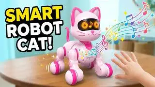 Robot Cat Interactive Toys for Girls: Remote Control Pet for Kids by NicMore