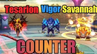 Counter Tesarion Vigor Savannah Siege Battle Summoners War | STC Channel