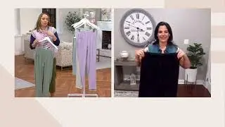 AnyBody Cozy Knit and Ankle Pants with Darted Hem on QVC