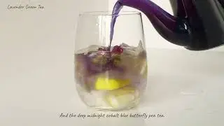 [ENG] Colour-changing Lavender Green Tea ✨ | Home Beverage Recipe