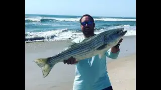 Another 38 Inch Striper off the Assateague Surf-2021-05-19