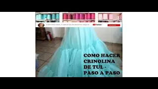 CRINOLINA DE TUL # 70  para XV AÑOS o NOVIAS  -  PASO A  PASO VIDEOS JUNTOS 1-6