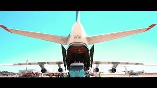 Авиаперевозка бетоноукладчика самолетом АН-124. Arrow Green Logistics