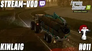 [LS25] Kinlaig #011 - Der JCB unterwegs mit Rückewagen und Pflug | Stream vom 21.12.2025