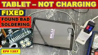 {1387} Tablet Not Charging || Fixed by Properly Soldering USB-C Connector || BLU Smartphones