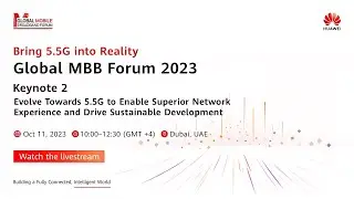 Global Mobile Broadband Forum Keynote 2 is LIVE!