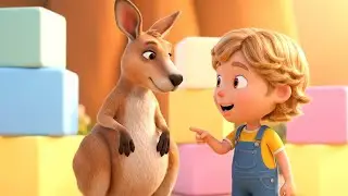 Baby Kangaroo Mixed All the Hopping Blocks 🦘 | Nursery Rhymes and Kids Songs