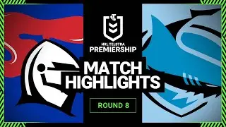 Newcastle Knights v Cronulla-Sutherland Sharks | Match Highlights | Round 8, 2013 | NRL