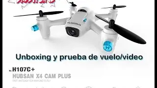 Unboxing dron Hubsan X4 CAM PLUS + test vuelo/video