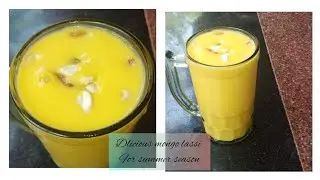 Easy and simple mango Lassi,Best summer drink ll mango lassi recipe by cook with alisha