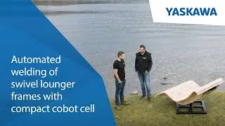 Automated welding of swivel lounger frames with compact cobot cell