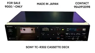 SONY TC-R302 STEREO CASSETTE DECK Contact No-9540912098