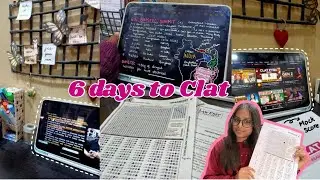 Documenting my Clat 2026 journey *last 6 days* #clat #clat2026 #nlu #clatpreparation 