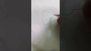 Little ghost with an heart drawing|Cute drawings|&curren;