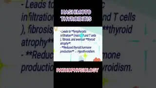 HASHIMOTO THYROIDITIS: PATHOGENESIS #medicallecture#medicaleducation #medicinelectures#medicosstuff