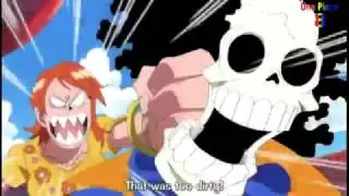 Funny moment, Brook the living skeleton can fart and balch too - One Piece Funny