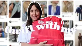 Thrifting my Pinterest | Thrift with me | craft supplies and dreamy shirt