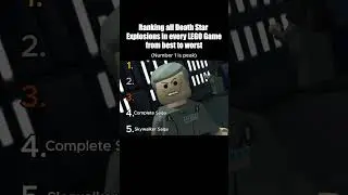 Ranking All Death Star Explosion's in Every Lego Star Wars Game! #legostarwars #shorts