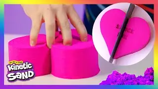 Valentine&rsquo;s Day Fun ❤️🧡💛 | More with Kinetic Sand | Sensory Play for kids