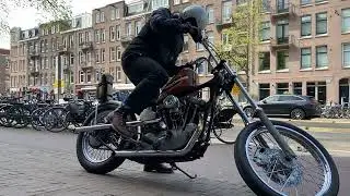 Rusty Gold Moto Catwalk: Stunning Ironhead chopper 🔥😍