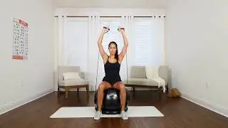 Exercise Ball With Resistance Bands & Stability Base