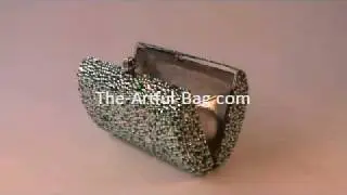 swarovski crystal evening clutch bag celebrity designer style sparkly bag.avi