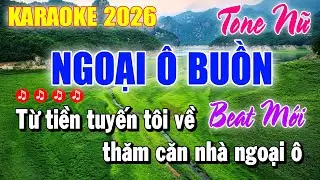 Karaoke Ngoại Ô Buồn Tone Nữ | Nhạc Sống Mới Nhất | Karaoke Duy Beat