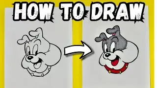 How To Draw Spike From Tom & Jerry