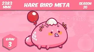 Hare Bird Meta | Rank 3 | 2383 MMR | Top 100 Arena Gameplay By Russ | Axie Inifinity S20