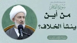 ما يقوله القرآن في سورة الفجر/20 - من أين ينشأ الخلاف؟ - سماحة الشيخ فاضل الصفار