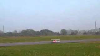 Graupner ultimate RC biplane landing in Ghisalba