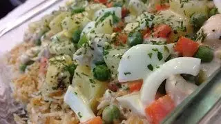 Chicken Ala King In White Sauce