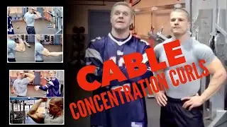 How to Do a Cable Concentration Curl Properly! Two Variations!