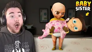 PLAYING THE BABY IN PINK&hellip; (his baby sister)