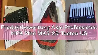 Produktbewertung Akai Professional MPK Mini MK3-25-Tasten USB MIDI Keyboard Controller, 8 Hintergrun