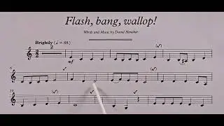 Flash, bang, wallop! by David Heneker piano accompaniment at rehearsal speed
