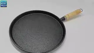 26cm Cast Iron Tosai Pan Frying Pan Grill Pan Uncoated Non Stick Pancake Crepe Maker Steak Frying