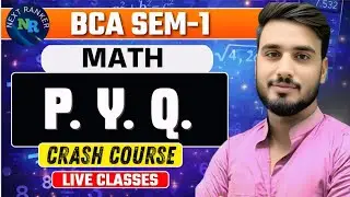 BCA 1st sem II PYQ MATH  II MGKVP II AKTU II NEXT RANKERS II PRADEEP SIR