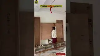 Tv Unit Making process #shorts #tvunit #interiordesign #furniture