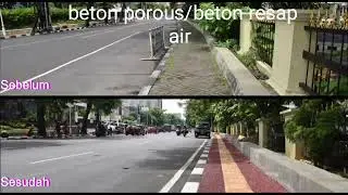 Portech Beton Porous memungkinkan air meresap sempurna ke dalam tanah